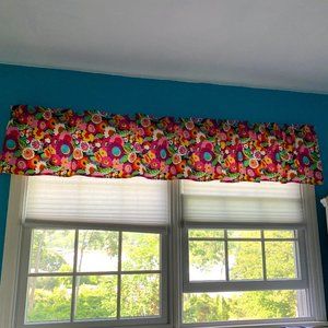 Custom Vera Bradley Va Va Bloom Valance/Curtains